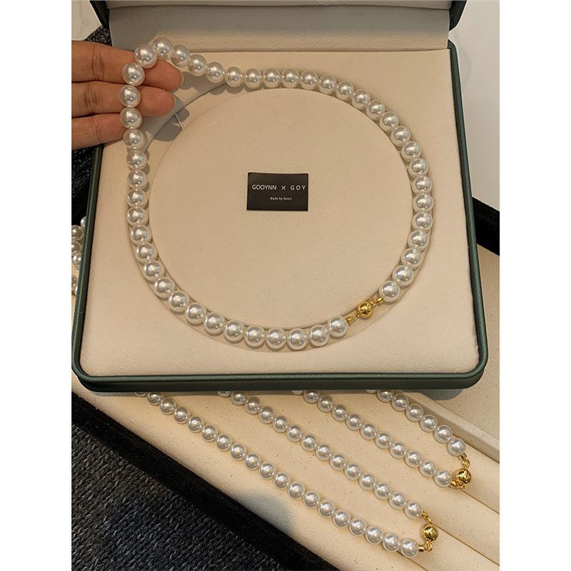 Shi Jia 2025 Женское роскошное многослойное колье-чокер из микро-жемчуга