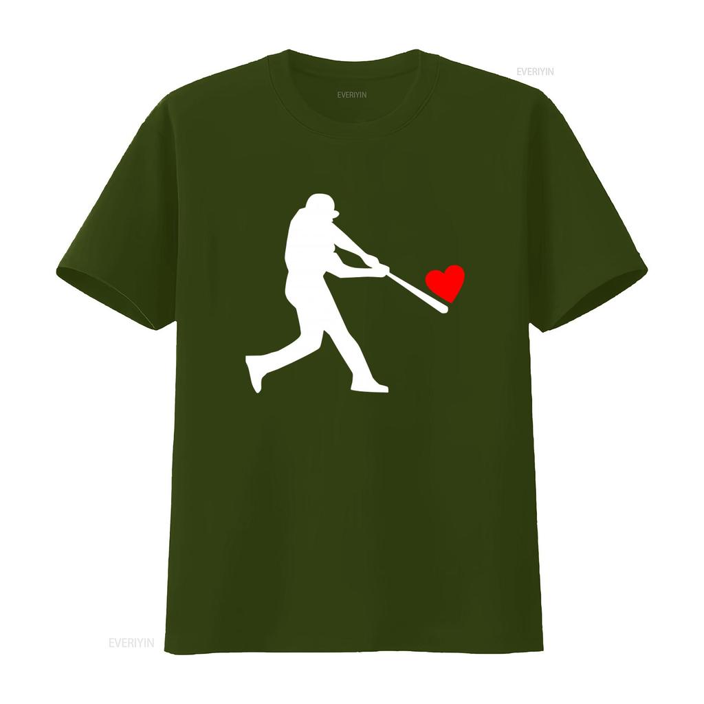 Baseball Funny Valentine T Shirt for Soft Cotton vintage Washed Slightly Top For Everyday Wear homme graphic Breathable