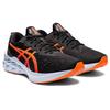 Asics Novablast 2 Comfortable Fashion Mesh Polyester Low-Top Training Running Shoes Men Sneaker Black Orange 1011B192-004
