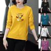 Fashion Women Casual Long Sleeve Printed  Blouse Ladies T-Shirt Tops