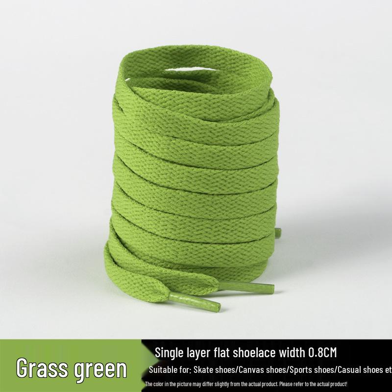 Flat Shoelaces for Canvas Sports & Skate Shoes, Casual Boots, Little White Shoes, Unisex Pure White Shoelaces