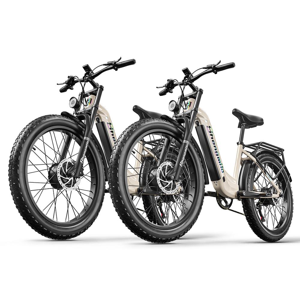 Electric Bicycle Shengmilo S700 2000W Dual Motor 48V17.5AH 26*3.0 Inch Wide Tire Snow MTB Electric Bike