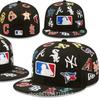 New Baseball Cap Embroidery Team Cap American League Basketball Cap Korean Chao Hip Hop Cartoon Flat Edge Cap