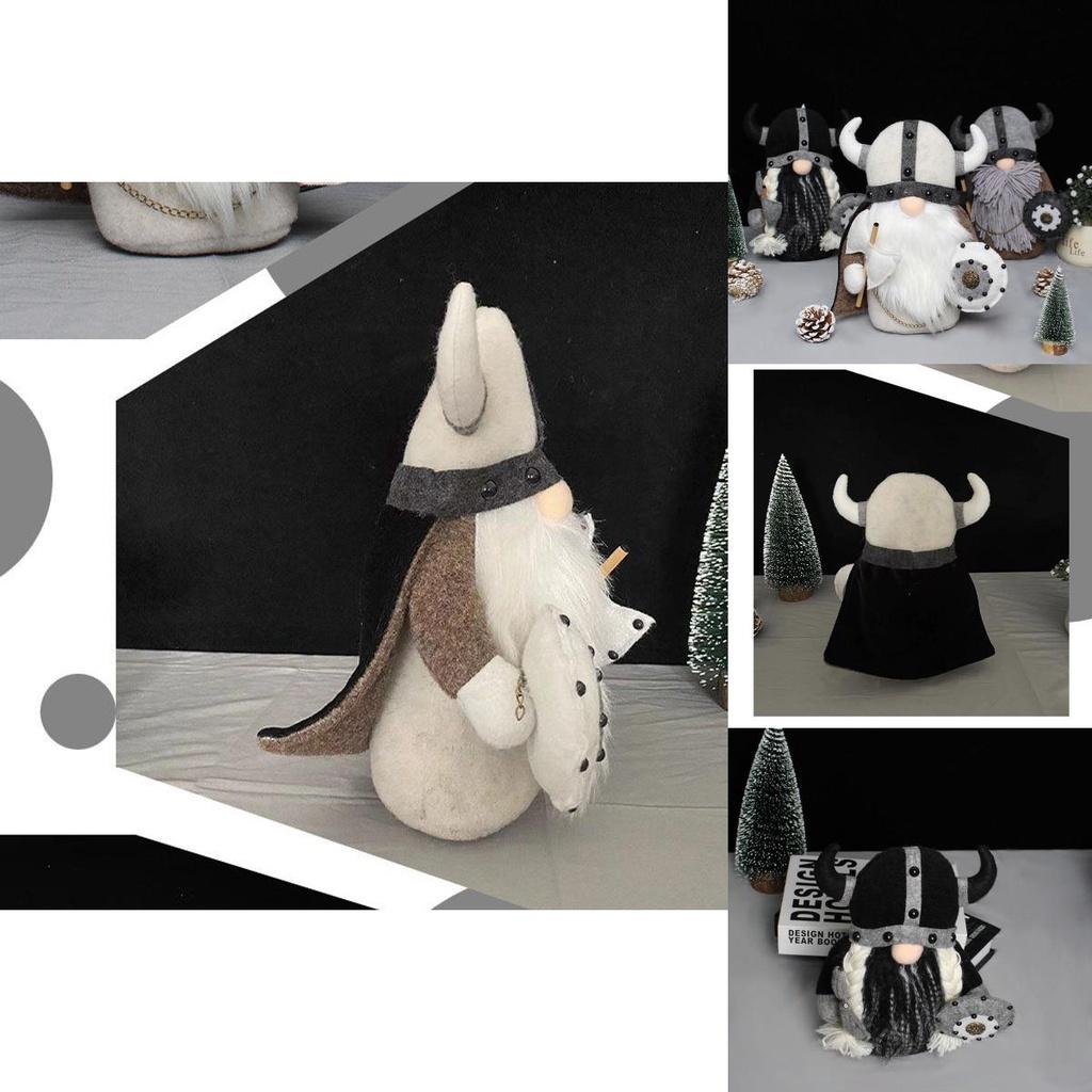 Очаровательная плюшевая игрушка-гном викинга. Идеально подходит для очаровательного скандинавского домашнего декора