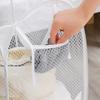 Foldable Dirty Clothes Basket Bathroom No Partition Dirty Clothes Mesh Bag Laundry Storage Pouch of Clothes Socks Toys Sundries