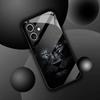 Стеклянный чехол для телефона с узором «Глаз льва» для iPhone 17 16 15 14 13 12 11pro plus max, противоударная и противоударная задняя крышка