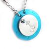[G0489] - Turquoise 'Nacre En Folie' Designer Necklace