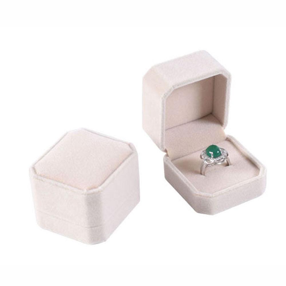 Packaging Box Square Ring Holder Box Storage Organizer Earring Display Case Ring Box Jewelry Box
