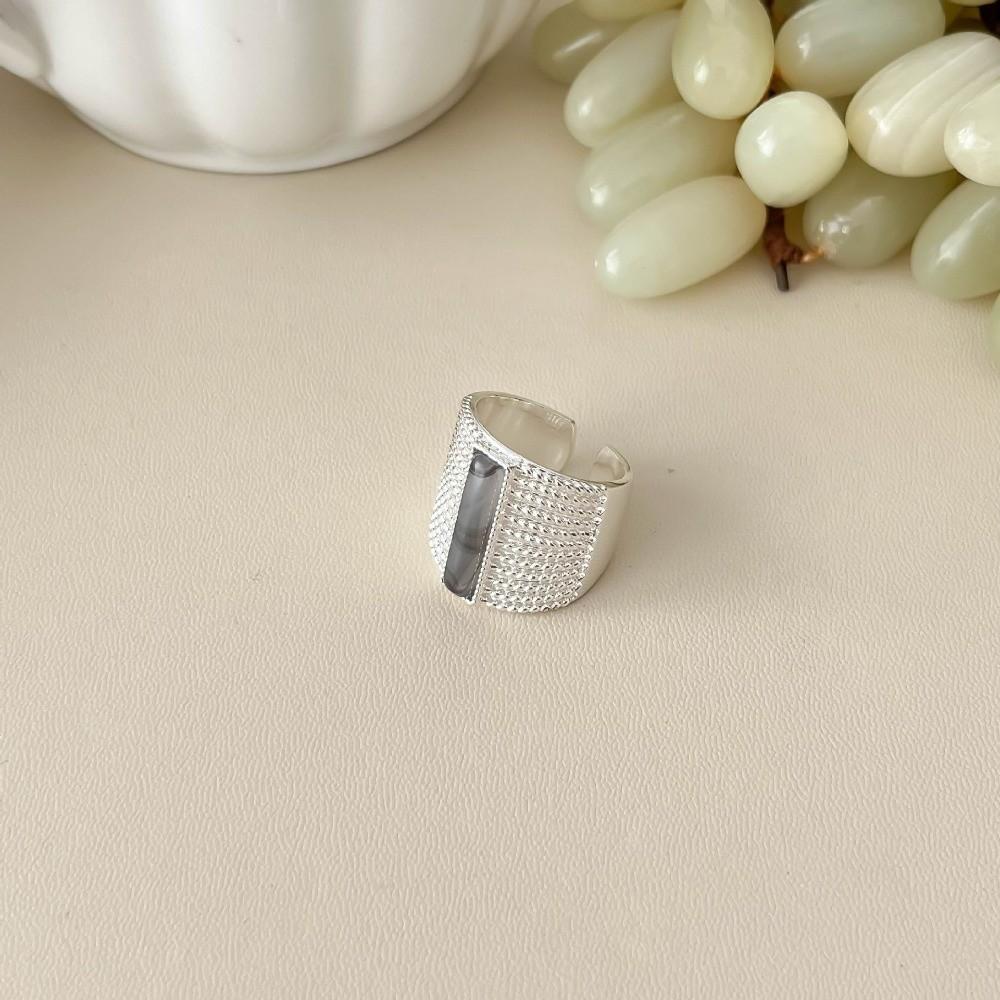 Креативные янтарные кольца с открытым пальцем, натуральные кольца с открытым дизайном, модные кольца на палец, женские