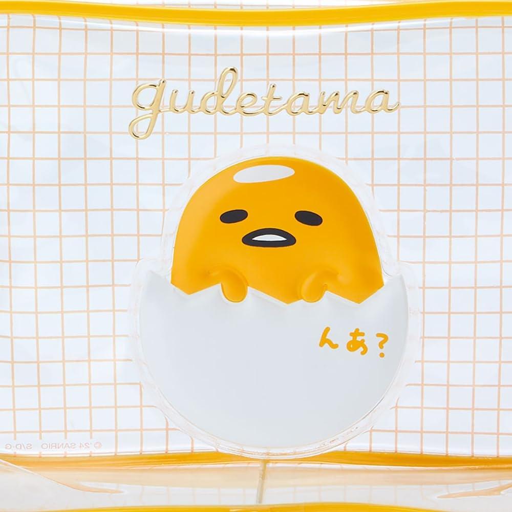 Sanrio Gudetama Clear Pouch Vinyl Pouch GUDETAMA 14×21×6cm Character SANRIO 004332