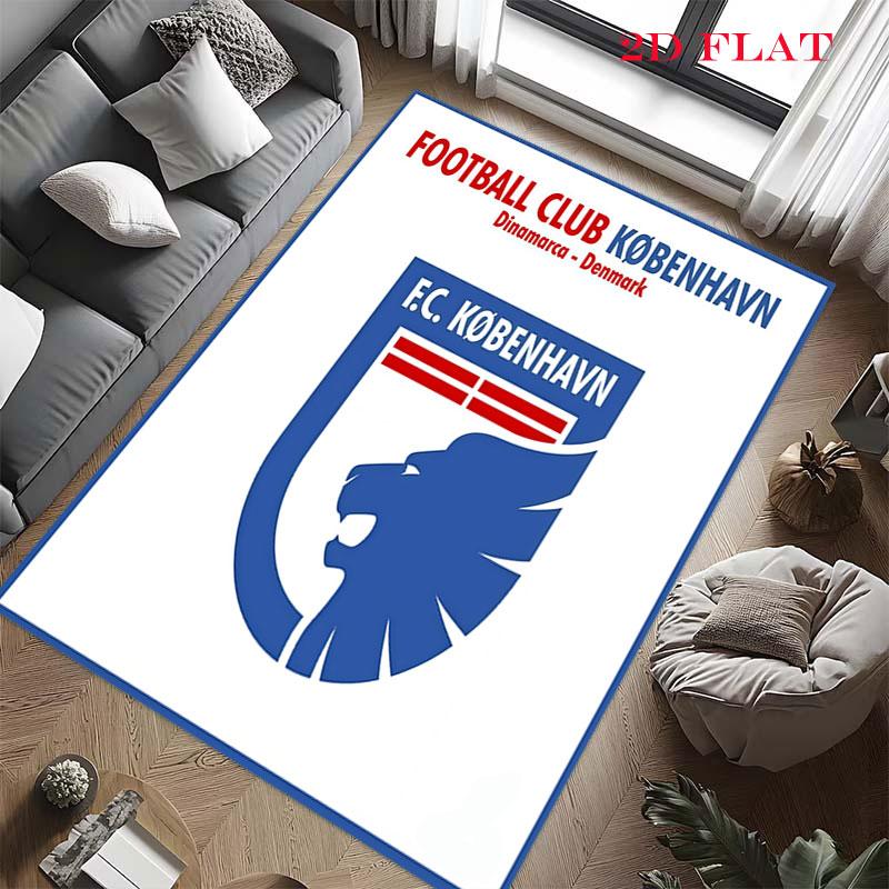 F.C. København Carpet Rug for Living Room Bedroom Home Sofa Decoration,Kids play Nonslip Floor Mat