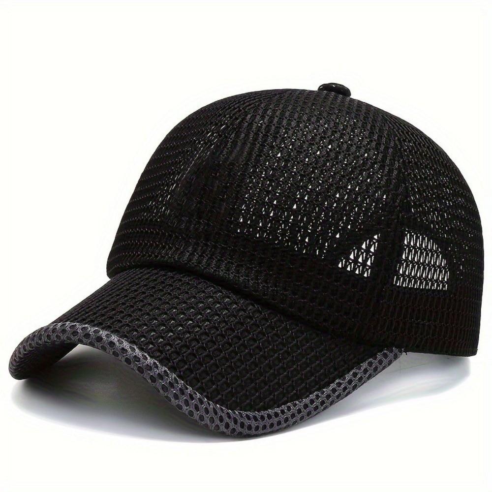 Adjustable Mesh Baseball Hats Sun Protection Outdoor Sports Hats For Man Women Unisex