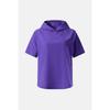 Kolon SporTs Women Air DoT ShorT Sleeve Hoodie T shirT Purple jkTcm25342pur