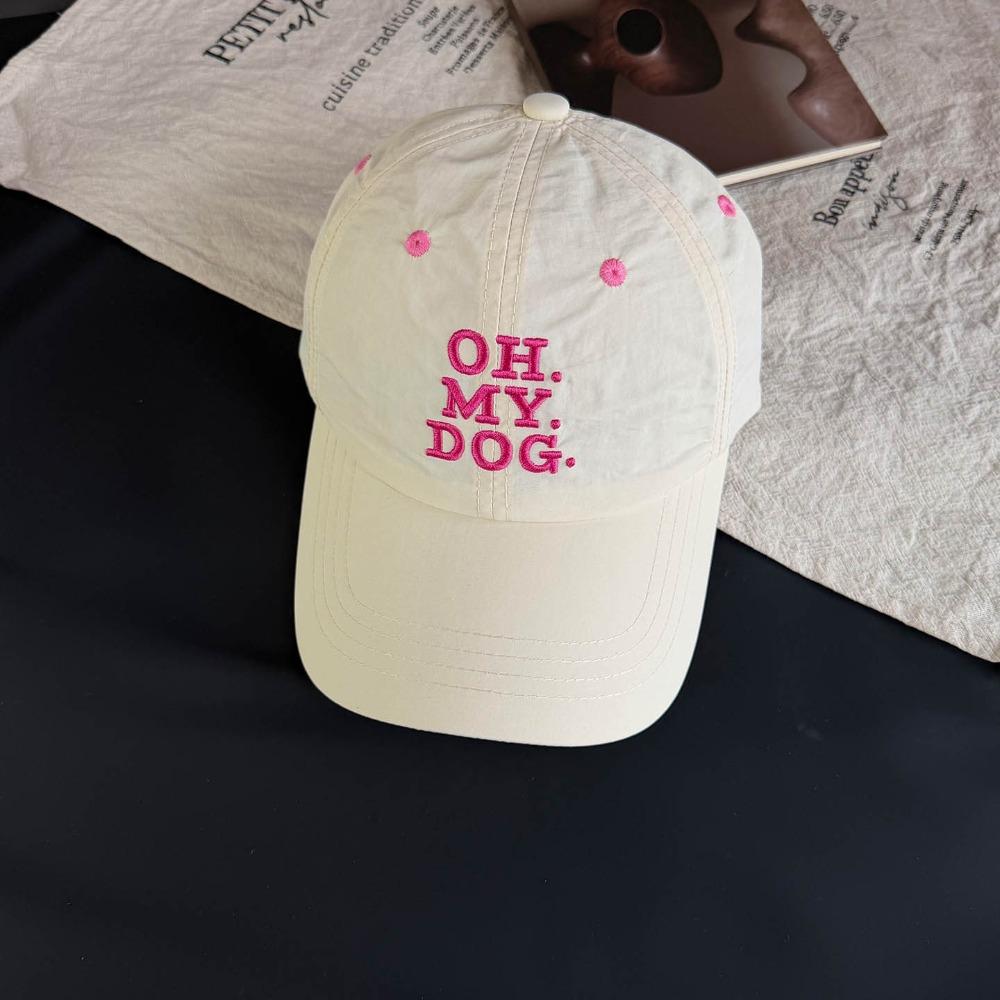 Creative Gift Lightweight Letter Baseball Cap Polyester Breathable Outdoor Hat Adjustable Sports Hat