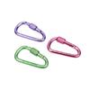 Outdoor Aluminum Alloy D-Shaped Carabiner Quickdraw No. 6 with Locking Keyring Backpack Buckle Wind Rope Clip
