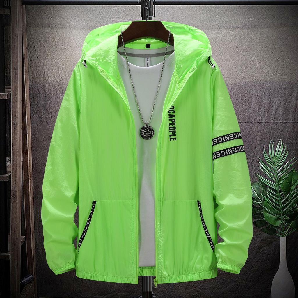 Мужская куртка для весны и лета больших размеров, свободная тонкая, солнцезащитная, спортивная, быстросохнущая, дышащая, ультратонкая, для рыбалки на открытом воздухе