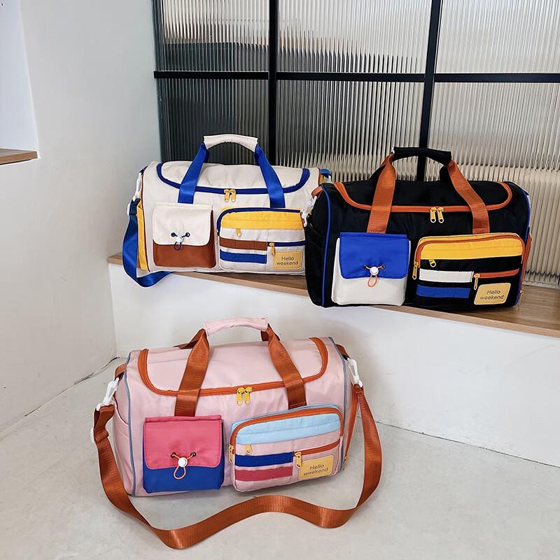 Large Capacity Portable Fitness & Travel Bag with Shoe Compartment