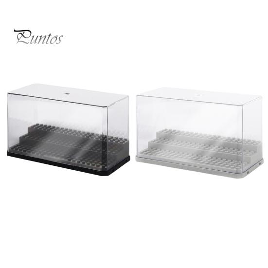 Прозрачная пластиковая штабелируемая витрина для минифигурок с несколькими полками
