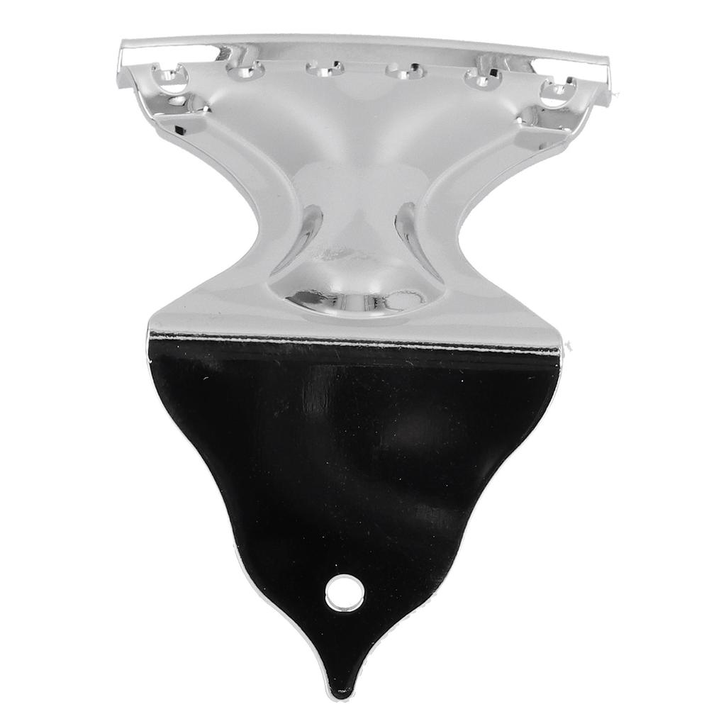 Guitar Tailpiece Metal Material Silver Color 6 String Bridge Accessories with Mounting Screw