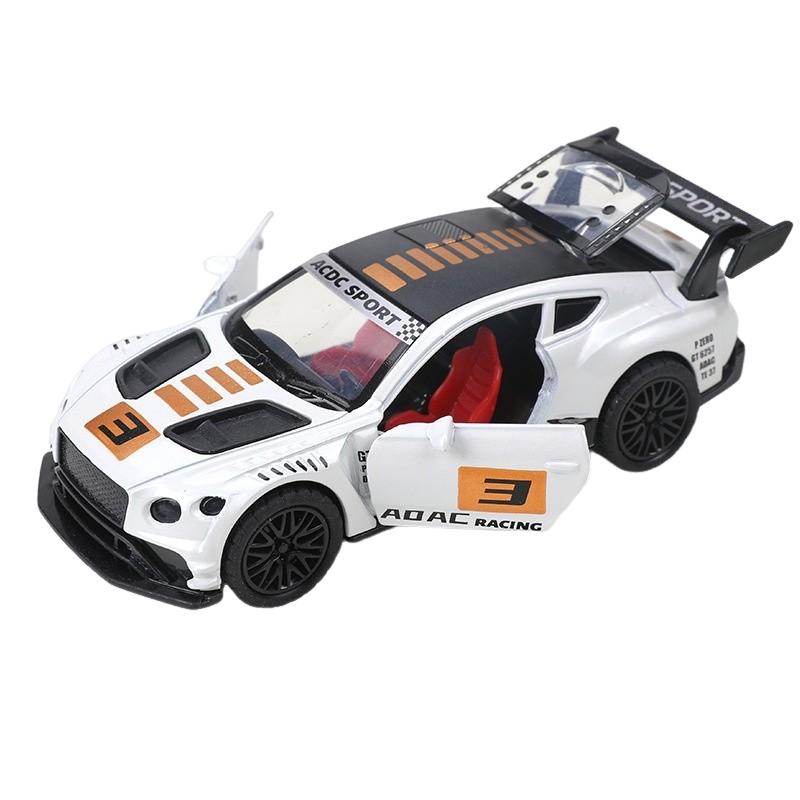 Игрушечная машинка Bentley GTR в масштабе 1/36, автомобиль Super Sport, миниатюрная модель, свободные колеса, литой металл из цинкового сплава, коллекция, детский подарок, машинка