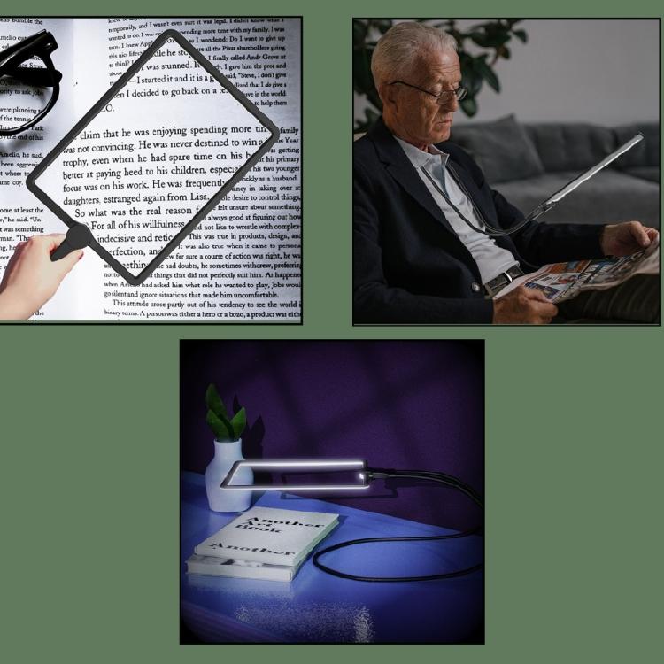 1.8X Magnifying Lens with LED Light Magnifying Glass for Seniors