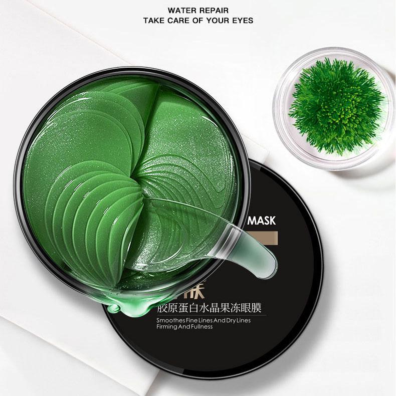 60 шт. наклейки морские водоросли зеленые для удаления морщин, мешков под глазами и темных кругов, увлажняющие, улучшающие сумку для глаз