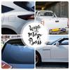 Жена, мама, босс, автомобильная наклейка, декоративные наклейки на бампер, наклейки на окна автомобиля, водонепроницаемые наклейки на окна, наклейки на кузов грузовика для