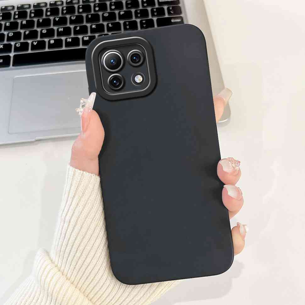 Чехол для Xiaomi Mi 11 Lite 4G 11Lite 5G M2101K9AG Милые Белые Буквы A-Z Мягкий Силиконовый Чехол Для Xiaomi Mi 11 Youth 6.55" Корпус