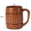 Деревянная пивная кружка объемом 300 мл с ручкой, предотвращающей ожоги, резная посуда для питья, деревянная кружка для чая, молока, пива, кухни, домашнего бара