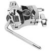 Metal Drum Mount Bracket Silver Color Drum Set Extension Clip Percussion Mounting Bracket  For Drum