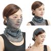 Summer Sunscreen Mask Women's Neck Protection Ear Hanging Veil Neck Scarf Anti-ultraviolet Silk Scarf Gauze Scarf