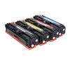 4 шт. Замена картриджа с тонером для HP Color Laserjet CP1215 CP1518ni CM1312nfi CM1312 CP1515n CP1525nw M251 Принтер