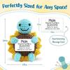 Mini Handmade Positive Turtle Crochet with Message Card - Mother's Day Mom Birthday Gifts for Women Wife Grandma Mother-in-Law
