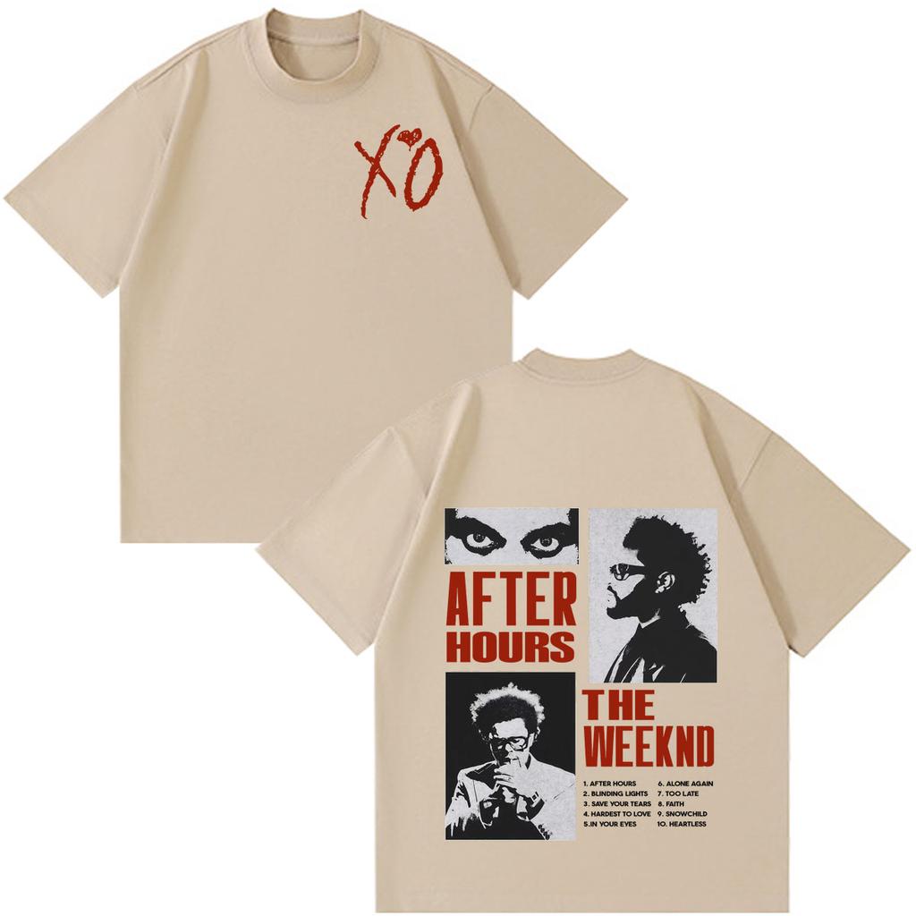 The Weeknd After Hours Til Dawn 2026 Тур Принт Футболка Унисекс Унисекс Модная Футболка Летняя Хлопковая Свободная Хип-хоп Футболки Уличная Одежда