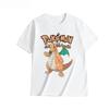 2026 Summer Bulbasaur Retro Cosplay Tshirt Unisexs Oversize Casual Cotton Printed Shortsleeved Unisex Childrens Sports Shirt
