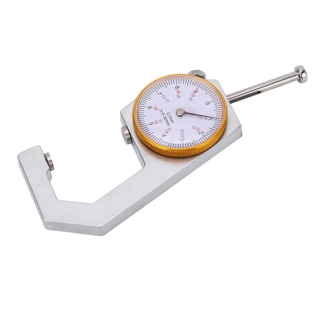 Толщиномер с плоской головкой Высокоточный карманный инструмент для измерения толщины для бумаги, пленки, кожи