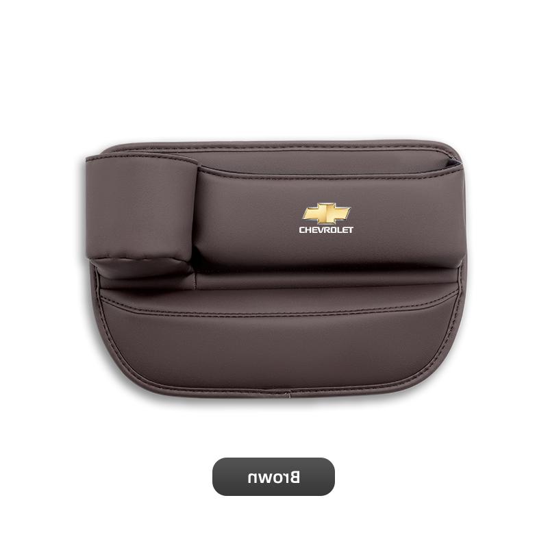 High-quality Leather Car Seat Gap Storage Box Cup Holder Auto Interiors For Chevrolet Equinox Tahoe Trailblazer  Impala Sonic