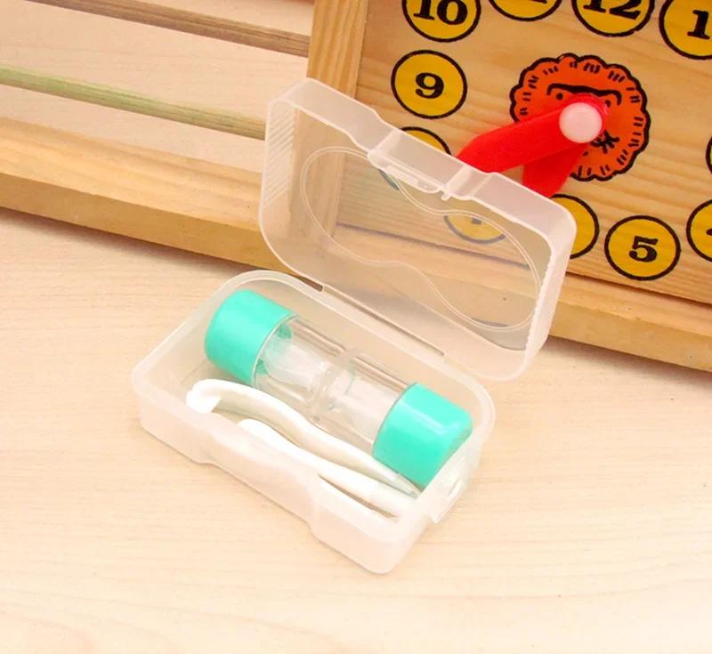 1pc Container Single Box and Set Options Small Lovely Portable Contact Lens Travel Eyewear Case Bag Box