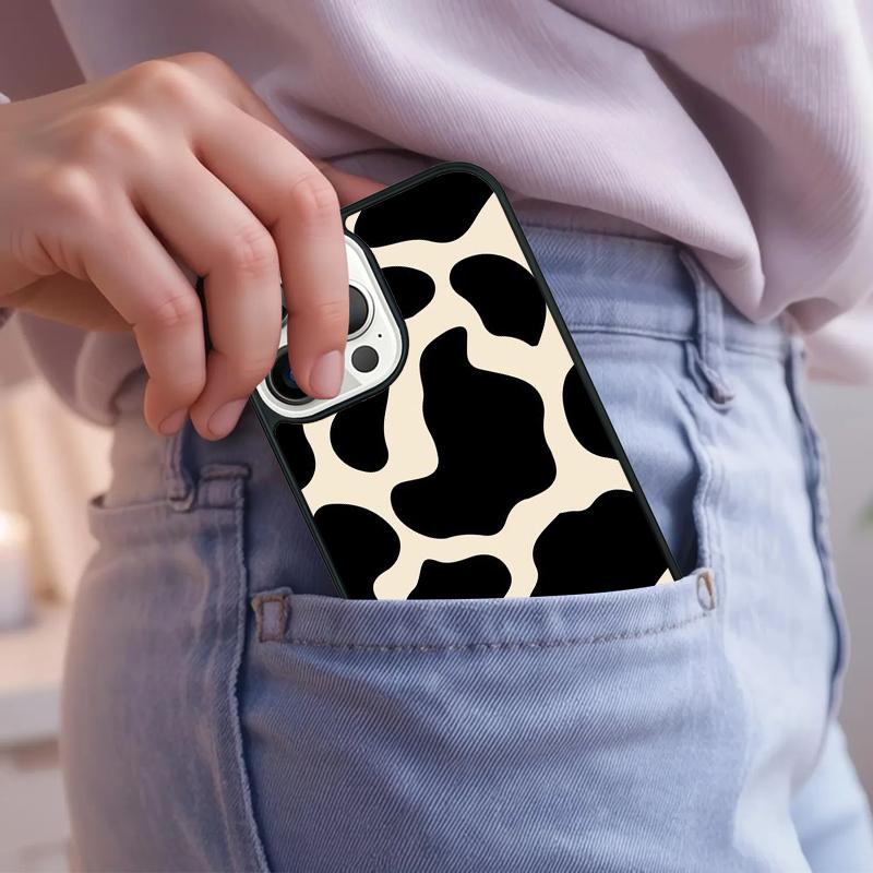 Dalmatian Cow zebra texture Phone Case For iPhone 17 Air 15 16e 14 13 Pro Max Coque 12 11 Pro Max PLUS cover