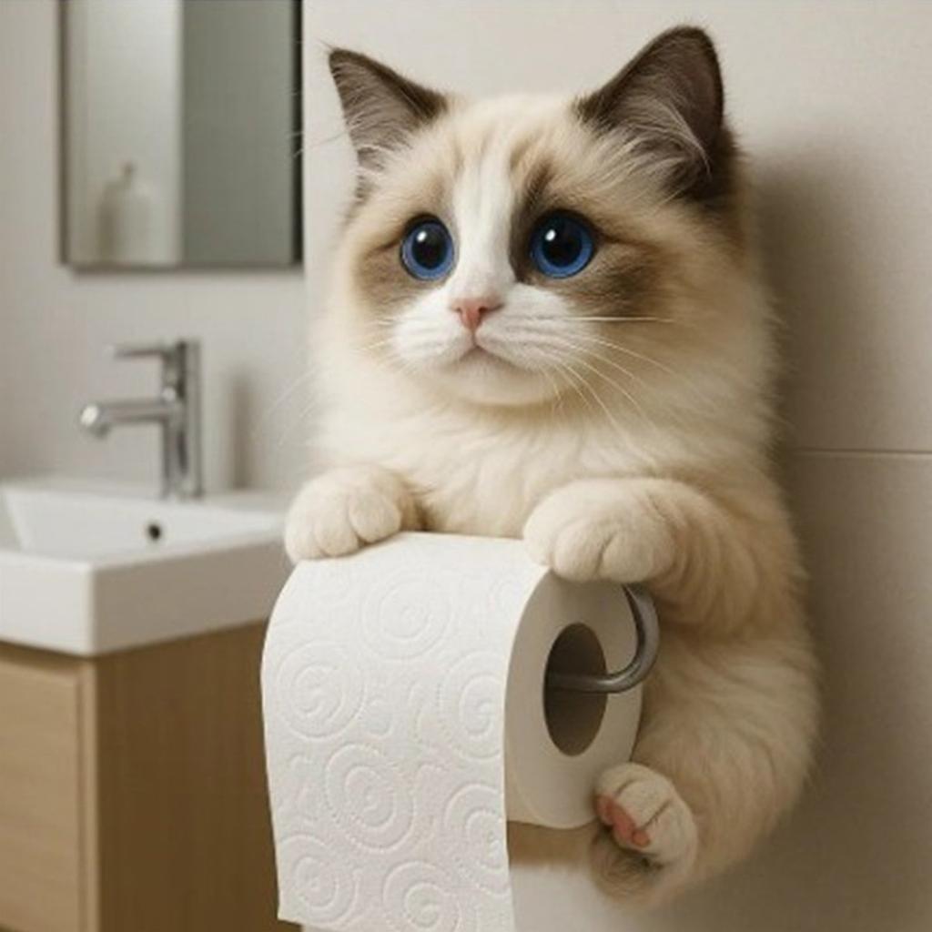 Милый тематический диспенсер для рулона туалетной бумаги для ванной комнаты, настенный, для хранения, из полимерного материала, компактный, экономящий место, домашний декор