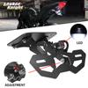 MT-03 R3 LED Light License Plate Holder For YAMAHA YZF R3 R25 MT25 MT03 Adjustable Fender Eliminator MT03 Motorcycle