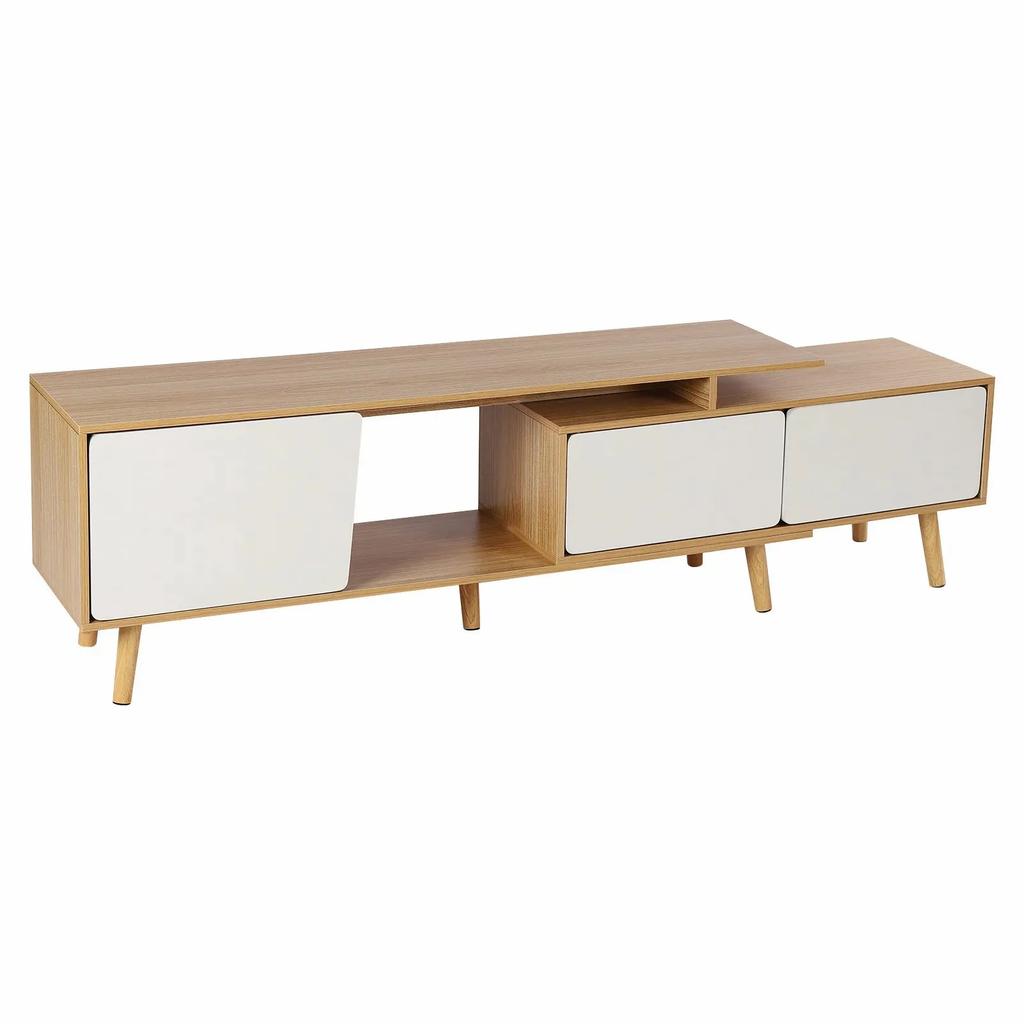 Медиа-консоль для гостиной из МДФ – Шкаф для хранения с регулируемой полкой, ТВ-подставка