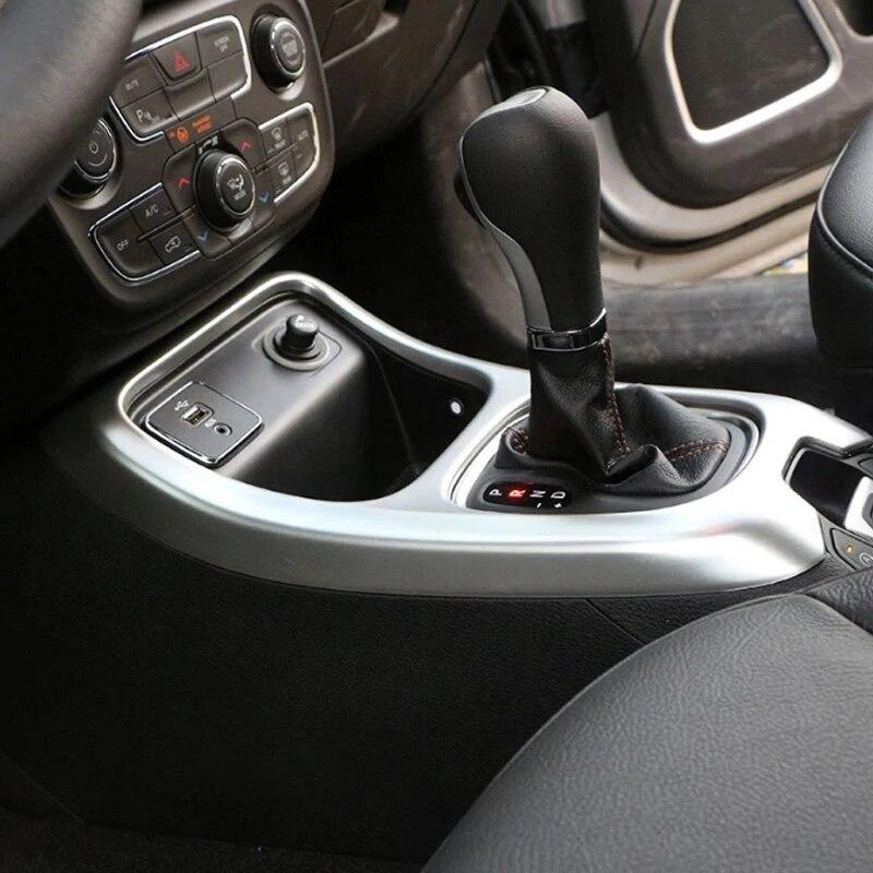 My Good Car ABS Chrome внутренняя панель переключения передач защитная рамка накладка наклейка для Jeep Compass 2017 2018 аксессуары