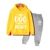 Kids Hoodie and Pants Set, Cartoon Print Long Sleeve Tracksuit, Casual Outfit for Boys Girls Daily Wear