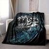 1PC Tiger Water Wave Design Print Blanket, Soft Throw Blanket - Warm & Cozy for Couch, Bed, Office, and Travel yy250912179
