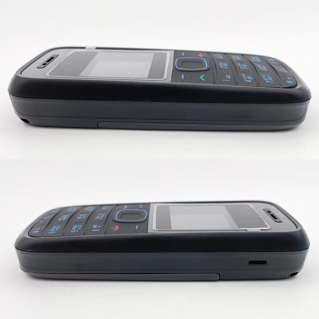 Восстановленный Nokia 1208 Разблокированный Оригинальный 2G GSM 900/1800 Фонарик Клавиатура Мобильный Телефон