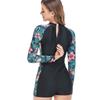 Slim Fit цельный купальник с длинным рукавом для похудения на молнии консервативный купальный костюм спортивный костюм для дайвинга