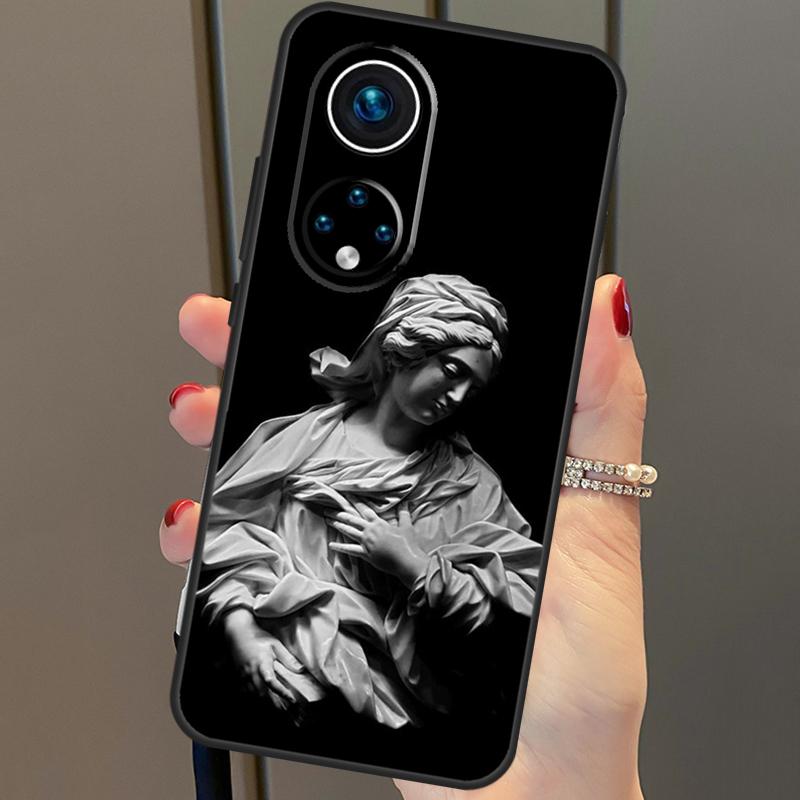 Гипсовая статуя с греческой эстетикой для Honor 50, чехол для Huawei P30 Lite P40 P20 P50 Pro P Smart Z 2019, чехол Mate 20 Lite