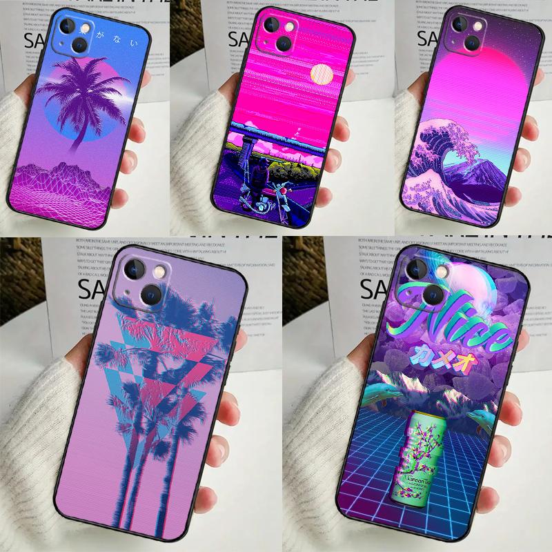 Vaporwave Art Case For Samsung Galaxy S25 Ultra S21 S22 S23 S24 Ultra S9 S10 S20 Plus S25 FE Phone Cover