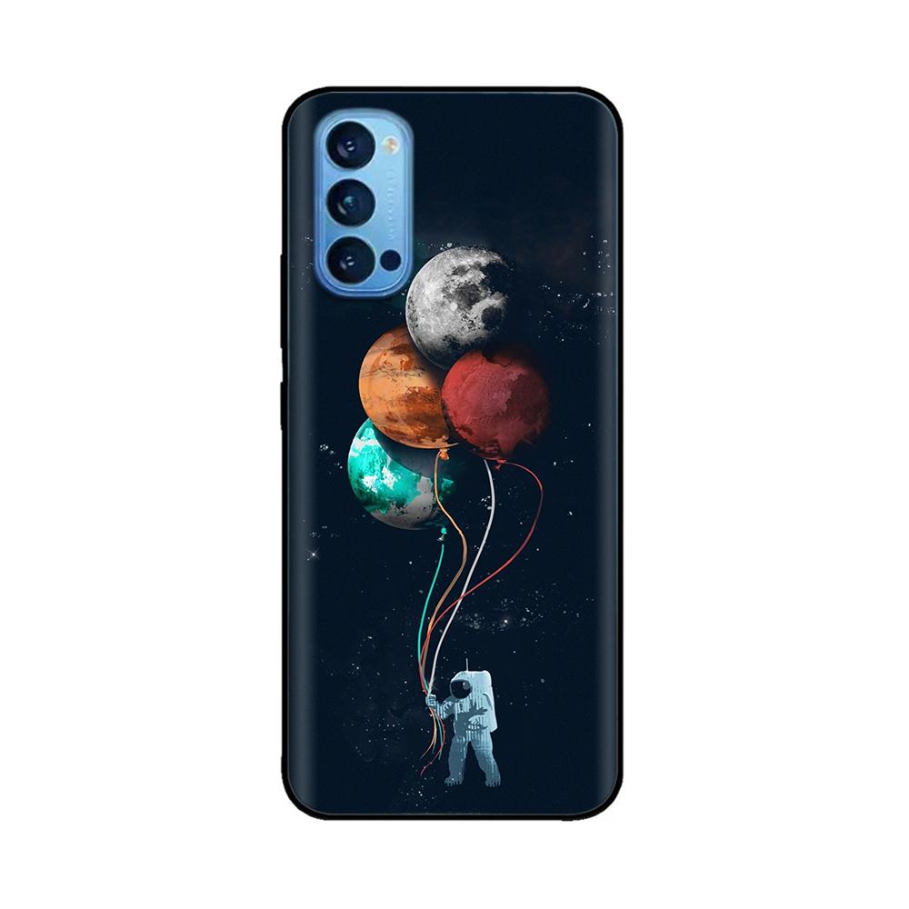 Чехол для Oppo Reno4 Pro 5G Мягкий ТПУ Черный Силиконовый Задняя Крышка Телефона для OPPO Reno 4 Reno4 Pro 5G 4G Чехол Funda Coque Бампер Capa